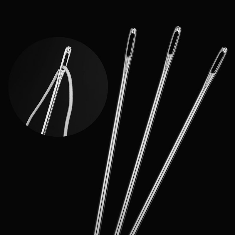 SimautHawk 7.87 inches Length 3mm Thickness Professional Upholstery Needle, Big Eye Hand Sewing Needles for Stitching and Hand Sewing. (7.87 inch) - Image 3